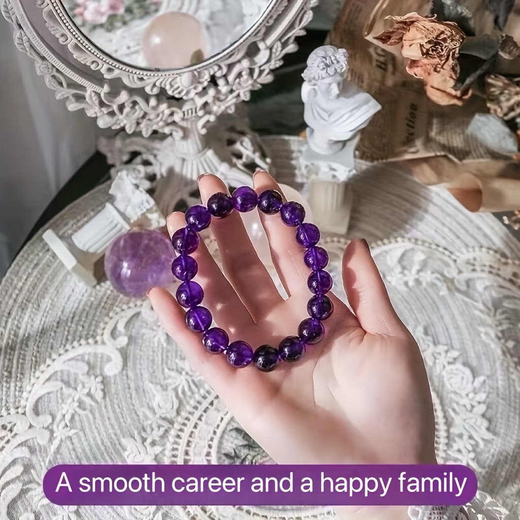 Amethyst Natural Crystal Bead Couple Fortune Gift